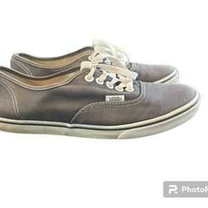 Vans Off The Wall Gray TB9C Lace Up Sneaker Shoe Unisex Size 8 womens